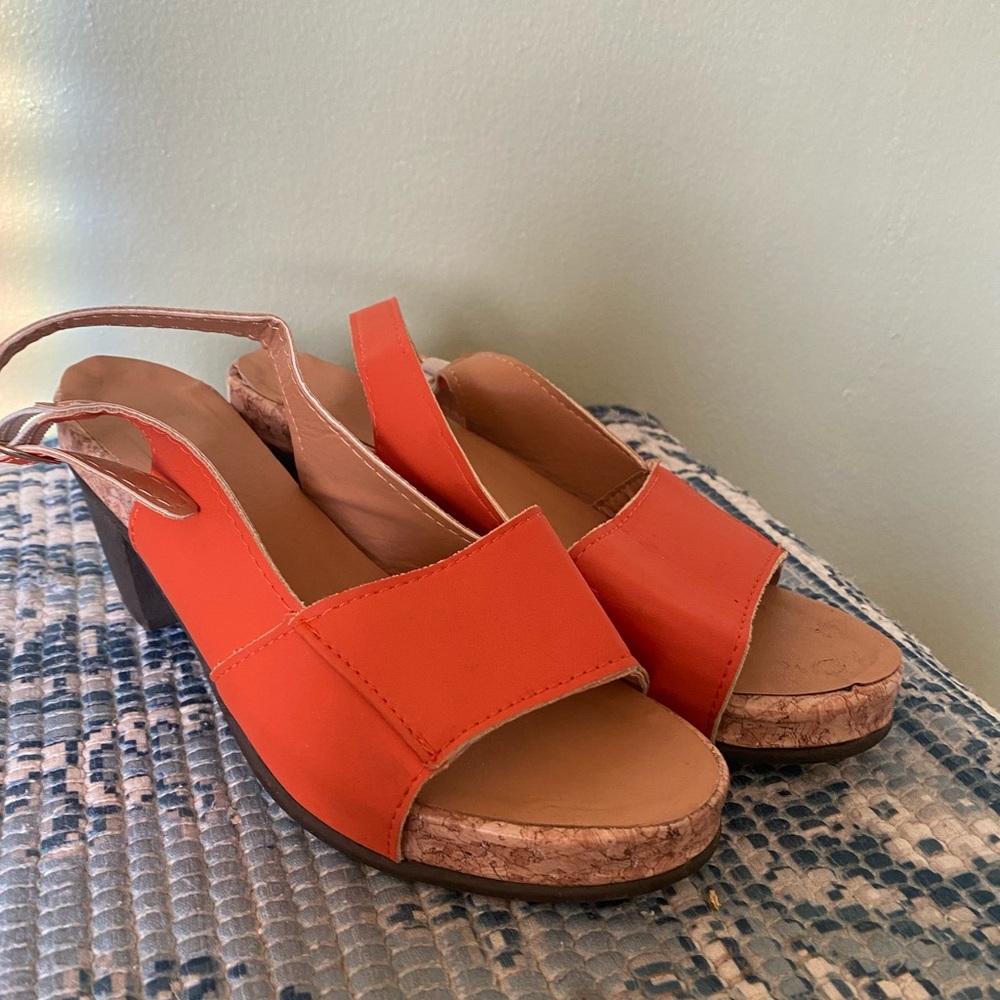 orange heels